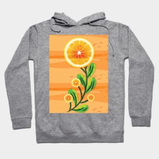 Orange autumn leaves - halloween mask Hoodie